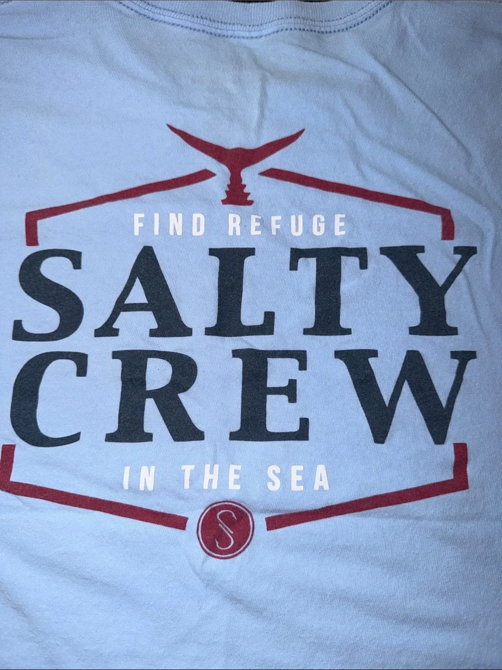 Salty Crew light blue Short Sleeve Logo t shirt